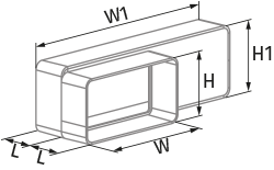 Blauberg BlauPlast FS 110x54/204x60 - Abmessungen