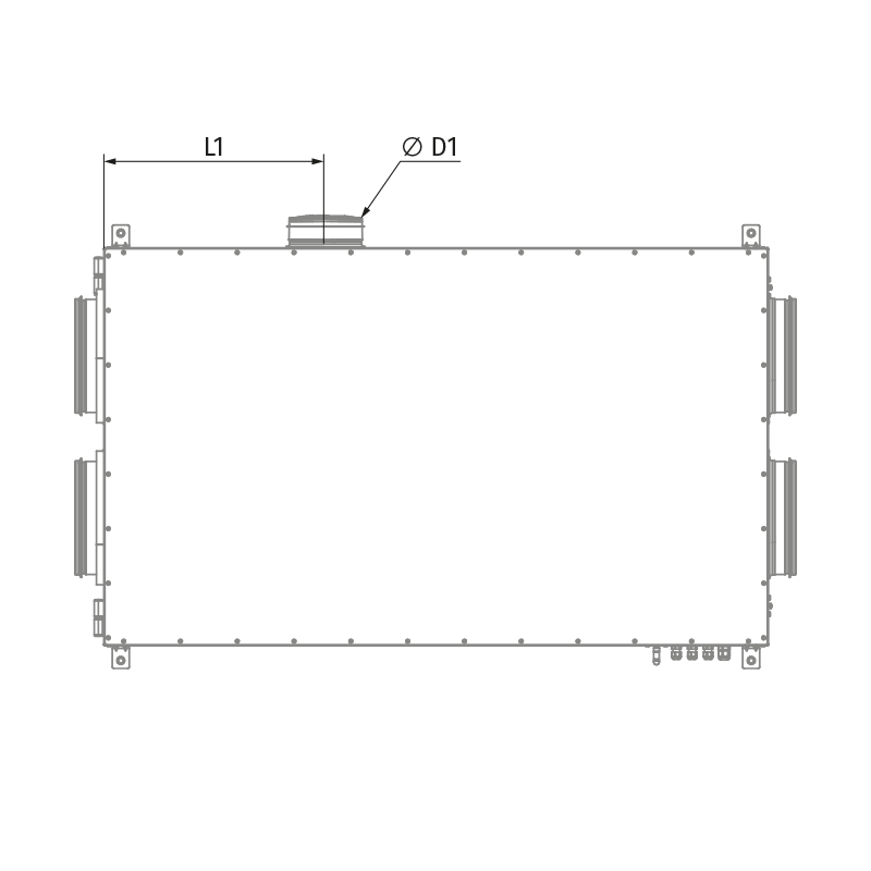 Blauberg KOMFORT Roto EC DE 351-E R S21 - Abmessungen