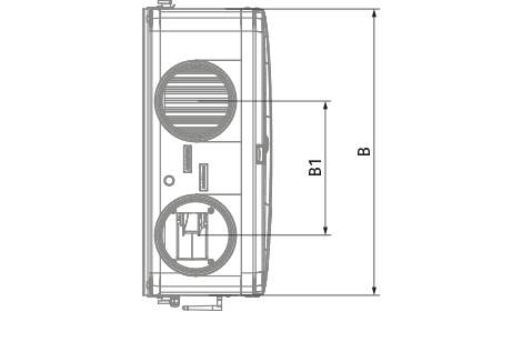 Blauberg Reneo D 240-E S14 - Abmessungen