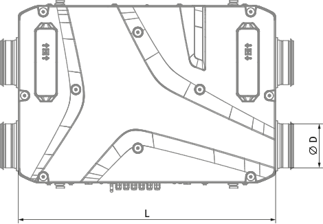 Blauberg Reneo D 240-E S14 - Abmessungen