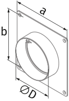 Blauberg BlauPlast RVPK 100 - Abmessungen