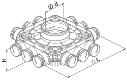 Blauberg BlauFast SR 150/63x12 50P - Abmessungen