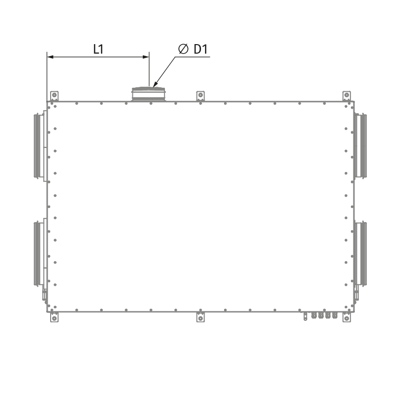 Blauberg KOMFORT Roto EC DE 651-E L S21 - Abmessungen