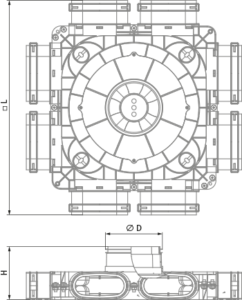 Blauberg BlauFast SO 200/52x8 60P - Abmessungen