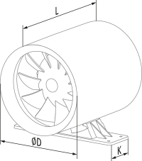 Blauberg Ducto-U Plus 150 - Abmessungen