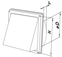 Blauberg Decor S 152 HK - Abmessungen