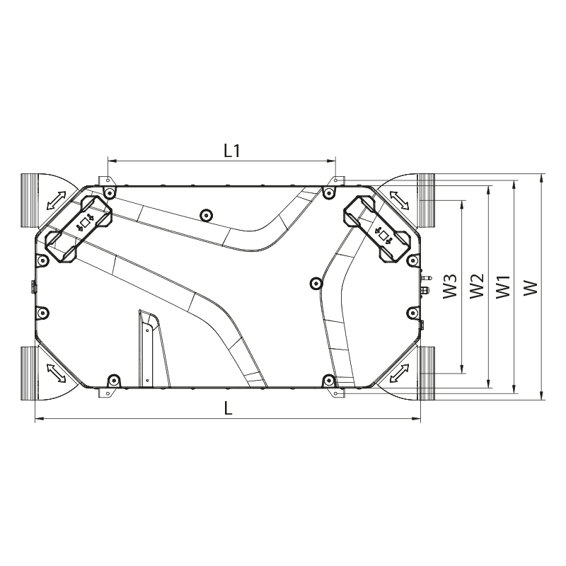 Blauberg Reneo-Fit D 150 S14 - Abmessungen
