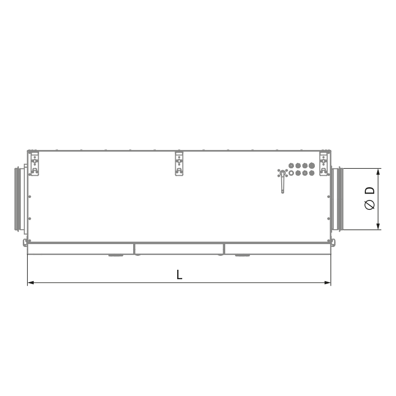 Blauberg KOMFORT Roto EC DE 651-E L S21 - Abmessungen