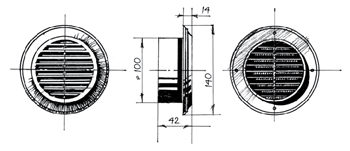 Blauberg KIT Aero-BW 100/40-1 - Abmessungen