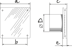 Blauberg Quatro C 150 - Abmessungen