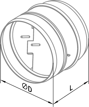 Blauberg VRV 100 - Abmessungen