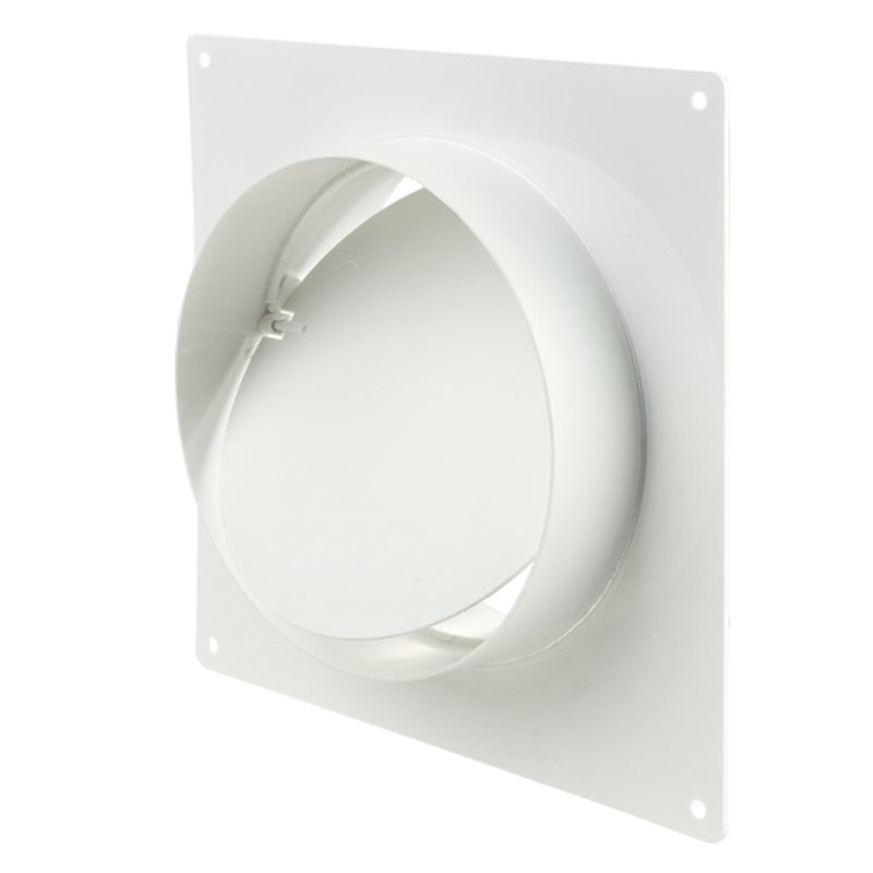 Blauberg BlauPlast RVPK 100 - Rohr-Verbindungselemente mit Anschlussplatte und Rückschlagklappe