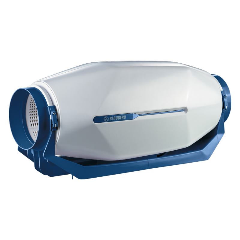 Blauberg inWave 100/125 G1 - Diagonal-Rohrventilatoren in schallgedämmten Gehäusen