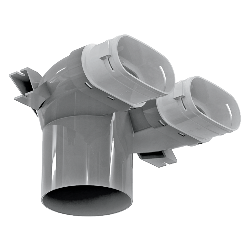 Serie Blauberg Connectors 52 mm - BlauFast Rohrsystem und Komponenten - Luftleitungen, Verbindungen und Komponenten