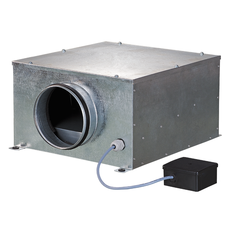 Blauberg Iso-B 125 - Radial-Rohrventilatoren mit rückwärts gekrümmten Schaufeln in schallgedämmten Gehäusen