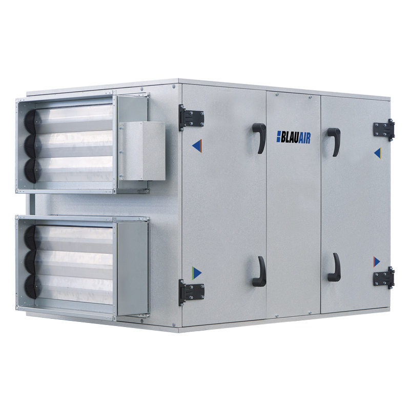 Serie Blauberg BlauAIR RH - Nicht-Wohngebäude mit WRG - Zentrale Lüftungsanlagen