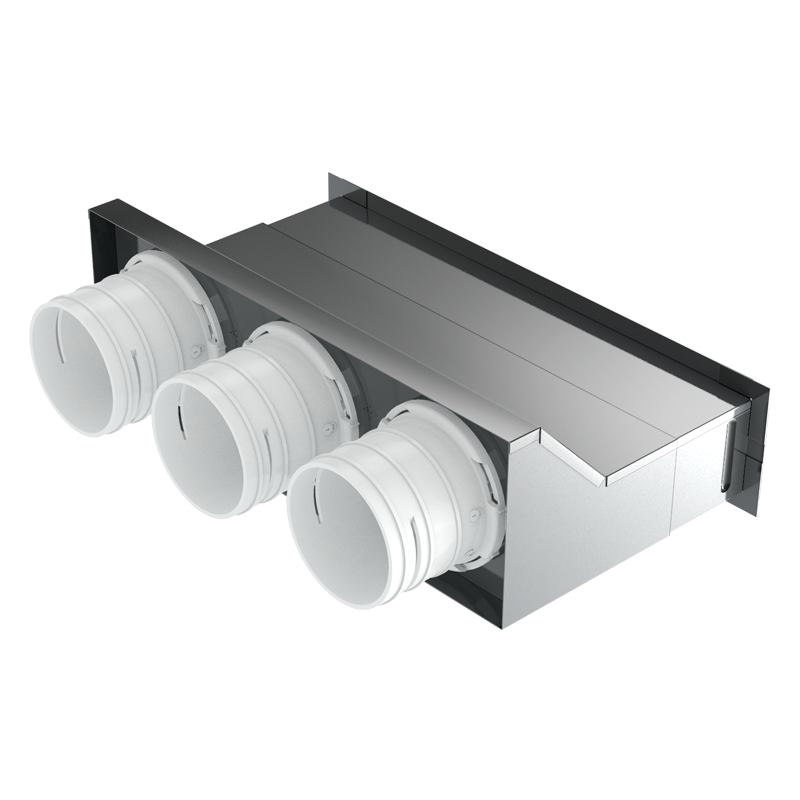 Blauberg BlauFast RPW 300x55/63x3 M - Für Zu- und Abluftsysteme in Wohngebäuden. Anschluss des Lüftungsgitters an ∅ 63-mm-Rohre