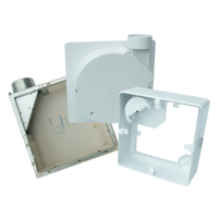 Einrohrentlüftung DIN 18017-3 - Series Blauberg Gehäuse für Valeo2