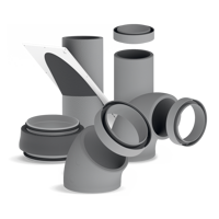 BlauFast IsoSys - Luftleitungen, Verbindungen und Komponenten - Series Blauberg BlauFast IsoSys