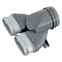 Luftleitungen, Verbindungen und Komponenten - Series Blauberg BlauFast SO 125/52x2 60P