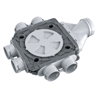 BlauFast Rohrsystem & Komponenten - Luftleitungen, Verbindungen und Komponenten - Series Blauberg BlauFast SR 125/75x6 51P