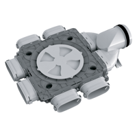 Luftleitungen, Verbindungen und Komponenten - Series Blauberg BlauFast SO 125/52x6 61P