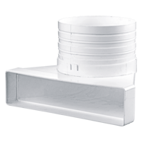 BlauPlast Kunststoffrohre, Kanäle und Komponenten - Luftleitungen, Verbindungen und Komponenten - Series Blauberg BlauPlast USN-90°