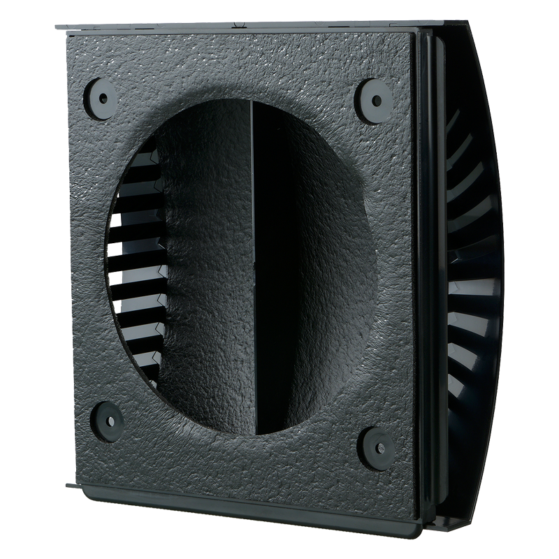 Blauberg AH-10 black 160 - Außenhaube für Fort- und Zuluft-Anschlüsse in Wohn-, Gewerbe- und Industriegebäuden