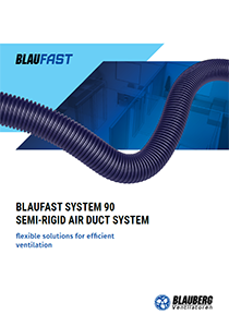 Catalogue "BlauFast system 90 semi-rigid air duct system"