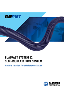 Catalogue "BlauFast system 52 semi-rigid air duct system"
