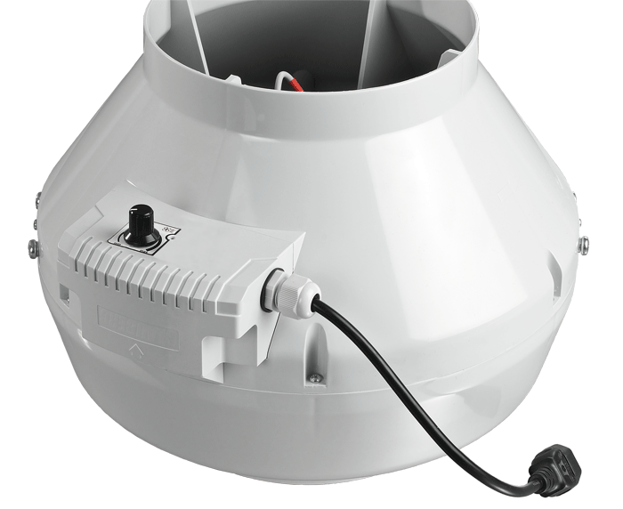 Ventilateur extracteur d'air 125mm 192m³/h model Bravo125 blanc BLAUBERG