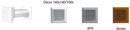 Wall vents for natural supply ventilation WHM